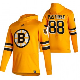 Boston Bruins David Pastrnak 88 2020-2021 Reverse Retro Pullover Hooded Sweatshirt - Herre